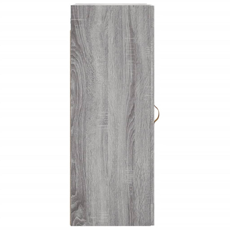 vidaXL szürke sonoma szerelt fa fali szekrény 34,5x34x90 cm