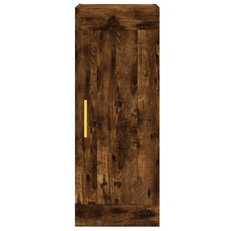 vidaXL füstös tölgy színű szerelt fa fali szekrény 34,5 x 34 x 90 cm
