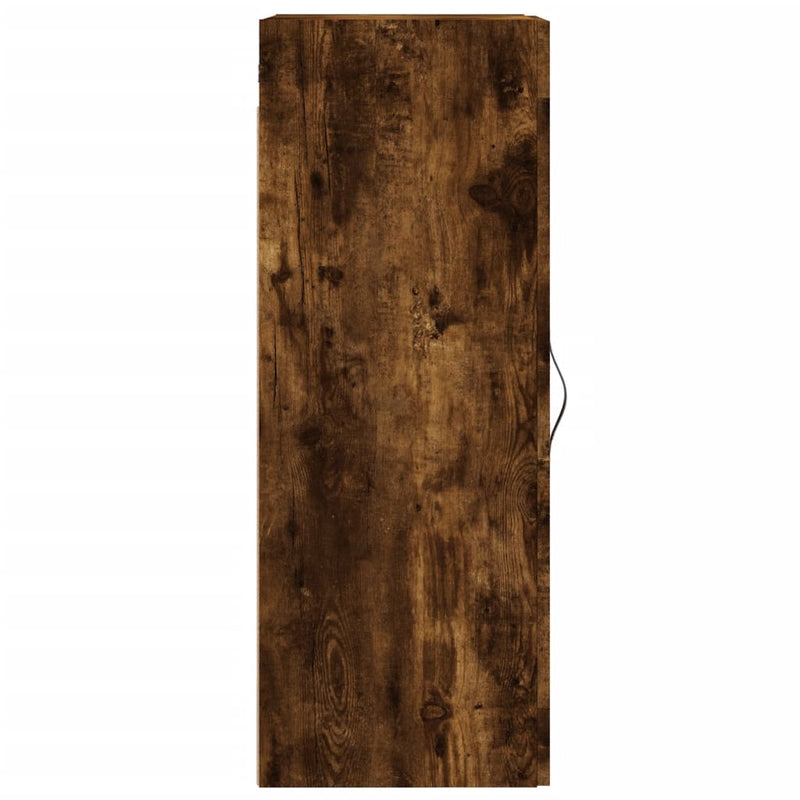 vidaXL füstös tölgy színű szerelt fa fali szekrény 34,5 x 34 x 90 cm