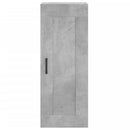 vidaXL betonszürke szerelt fa fali szekrény 34,5x34x90 cm