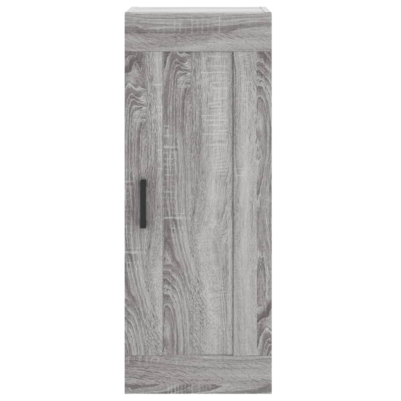 vidaXL szürke sonoma szerelt fa fali szekrény 34,5x34x90 cm