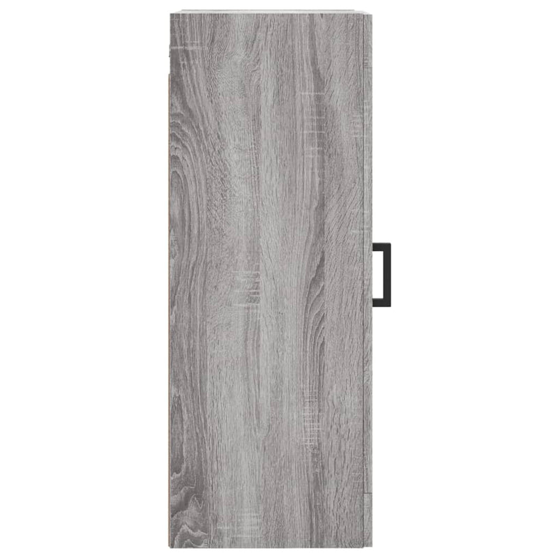 vidaXL szürke sonoma szerelt fa fali szekrény 34,5x34x90 cm