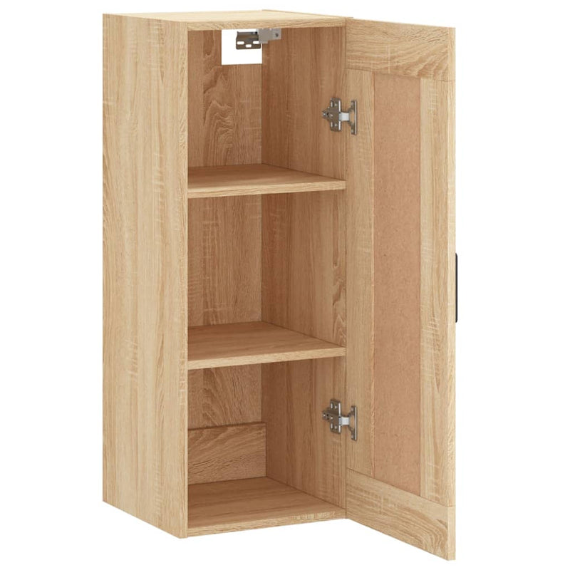 vidaXL sonoma tölgy szerelt fa fali szekrény 34,5x34x90 cm