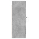 vidaXL betonszürke szerelt fa fali szekrény 34,5x34x90 cm