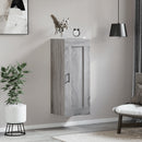 vidaXL szürke sonoma szerelt fa fali szekrény 34,5x34x90 cm