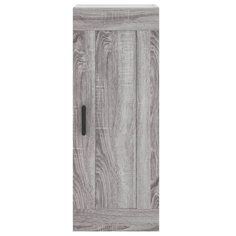 vidaXL szürke sonoma szerelt fa fali szekrény 34,5x34x90 cm