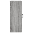 vidaXL szürke sonoma szerelt fa fali szekrény 34,5x34x90 cm