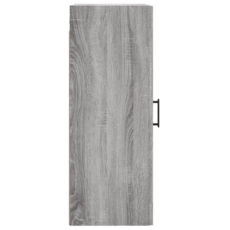 vidaXL szürke sonoma szerelt fa fali szekrény 34,5x34x90 cm