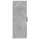 vidaXL betonszürke szerelt fa fali szekrény 34,5x34x90 cm