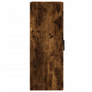 vidaXL füstös tölgy színű szerelt fa fali szekrény 34,5 x 34 x 90 cm