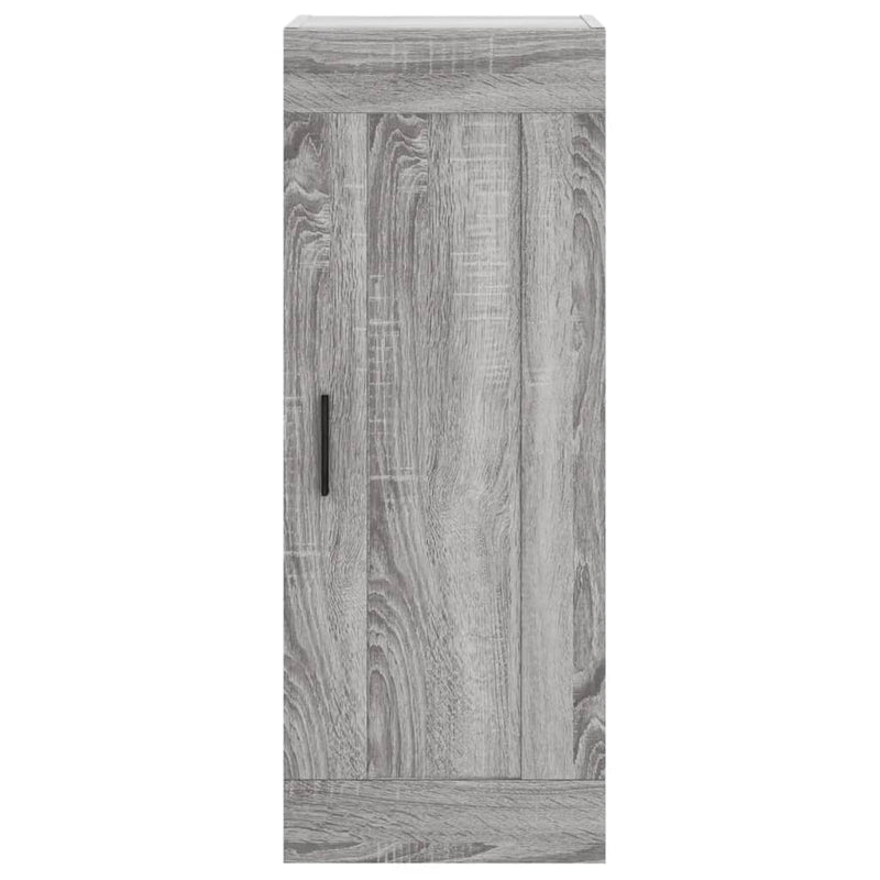 vidaXL szürke sonoma szerelt fa fali szekrény 34,5x34x90 cm