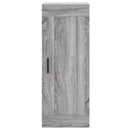 vidaXL szürke sonoma szerelt fa fali szekrény 34,5x34x90 cm