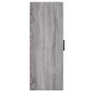 vidaXL szürke sonoma szerelt fa fali szekrény 34,5x34x90 cm