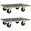 vidaXL 2 db négyszögletű szállítókocsi 250 kg 60 x 40 x 11,5 cm