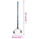 vidaXL kék acél diófelszedő 127 cm