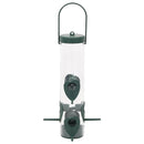 vidaXL 3 db sötétzöld madáretető 17 x 17 x 32 cm