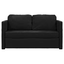 vidaXL 2 az 1-ben fekete bársony padlókanapéágy 122 x 204 x 55 cm