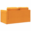 vidaXL 2 az 1-ben sárga szövet padlókanapéágy 112 x 174 x 55 cm