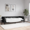vidaXL fekete szövet kanapéágy 80 x 200 cm