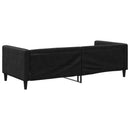 vidaXL fekete szövet kanapéágy 90 x 200 cm