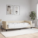vidaXL krémszínű szövet kanapéágy 90 x 200 cm