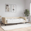 vidaXL krémszínű szövet kanapéágy 100 x 200 cm