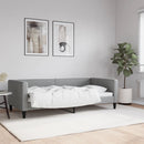 vidaXL világosszürke szövet kanapéágy 90 x 190 cm