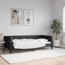 vidaXL fekete szövet kanapéágy 90 x 190 cm