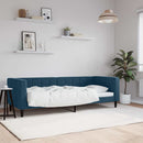 vidaXL kék bársony kanapéágy 80 x 200 cm