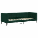 vidaXL sötétzöld bársony kanapéágy 80 x 200 cm