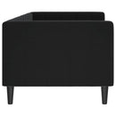 vidaXL fekete bársony kanapéágy 80 x 200 cm