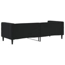 vidaXL fekete bársony kanapéágy 80 x 200 cm