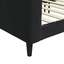 vidaXL fekete bársony kanapéágy 80 x 200 cm