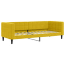 vidaXL sárga bársony kanapéágy 80 x 200 cm