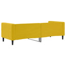 vidaXL sárga bársony kanapéágy 80 x 200 cm