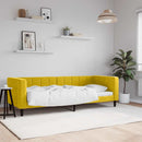 vidaXL sárga bársony kanapéágy 80 x 200 cm