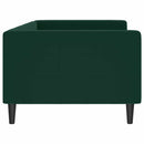 vidaXL sötétzöld bársony kanapéágy 90x200 cm
