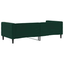 vidaXL sötétzöld bársony kanapéágy 90x200 cm