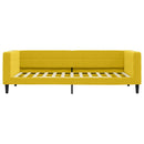 vidaXL sárga bársony kanapéágy 90 x 200 cm