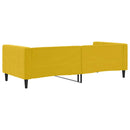 vidaXL sárga bársony kanapéágy 90 x 200 cm