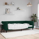 vidaXL sötétzöld bársony kanapéágy keret 100 x 200 cm