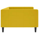 vidaXL sárga bársony kanapéágy 100 x 200 cm