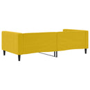 vidaXL sárga bársony kanapéágy 100 x 200 cm
