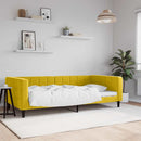 vidaXL sárga bársony kanapéágy 100 x 200 cm