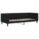 vidaXL fekete bársony kanapéágy 90 x 190 cm