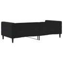 vidaXL fekete bársony kanapéágy 90 x 190 cm