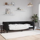 vidaXL fekete bársony kanapéágy 90 x 190 cm