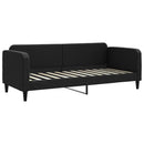 vidaXL fekete szövet kanapéágy 80 x 200 cm