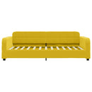 vidaXL sárga bársony kanapéágy 80 x 200 cm