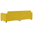 vidaXL sárga bársony kanapéágy 80 x 200 cm